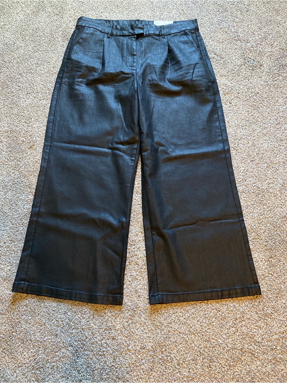 American Eagle NWT Women’s Onyx Black High Rise Wide Leg Pants Size 16